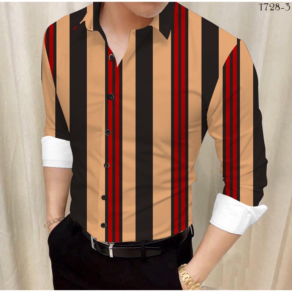 Áo sơ mi tay dài, áo sơ mi dài tay nam chất lụa chống nhăn size M L XL XXL