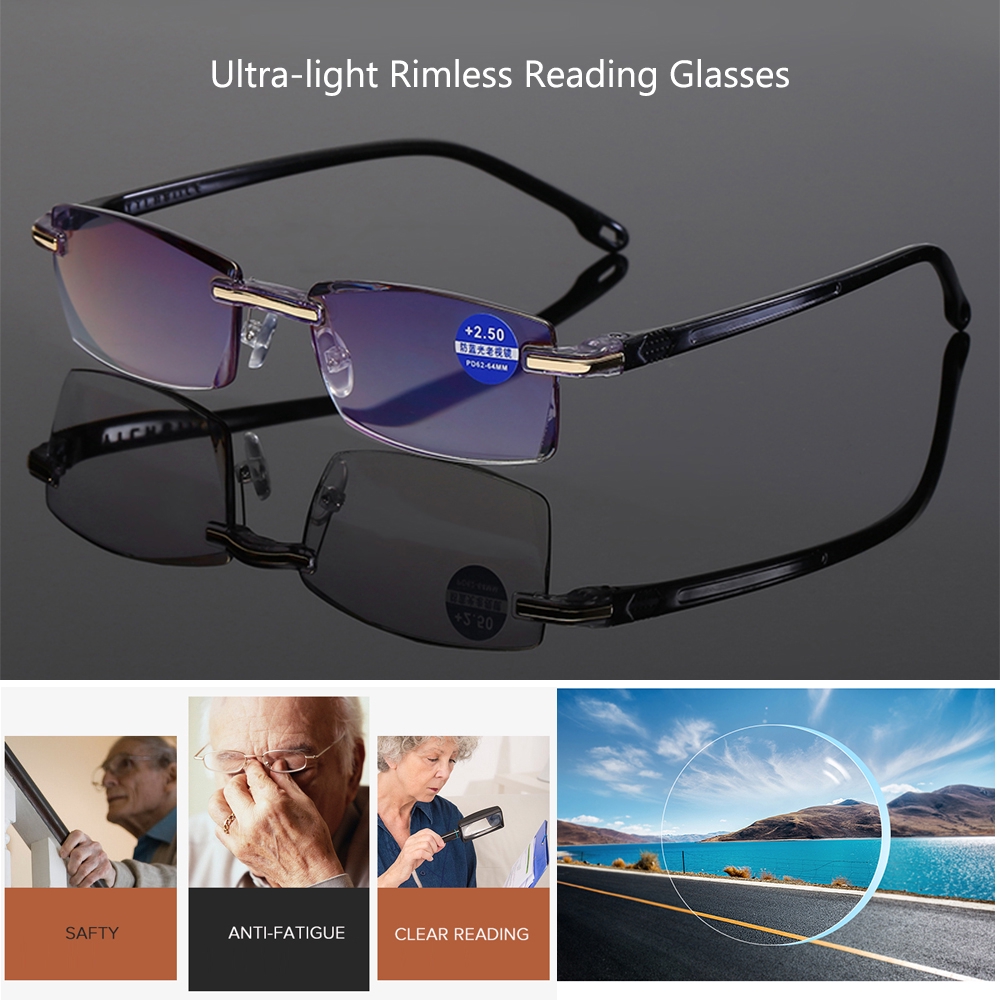 Kính Đọc Sách Chống Bức Xạ/Ánh Sáng Xanh/ Ánh Sáng Xanh 0.6 Độ +1.0-+4.0 Độ Cho Người Cận Thị