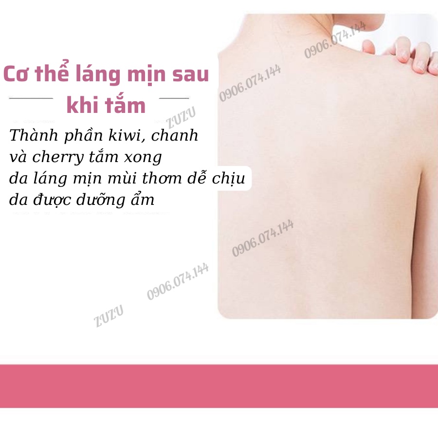 Sữa tắm hạt các vị hoa quả- tẩy da chết và làm sạch nhẹ nhàng làn da ZuzuCosmetic