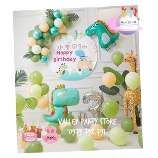 Set bóng trang trí sinh nhật khủng long