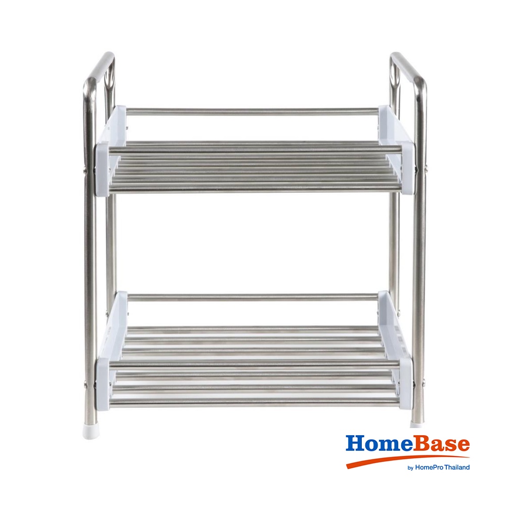 HomeBase KECH Kệ 2 tầng inox HBS-02 Thái Lan W27xD16xH28.1cm