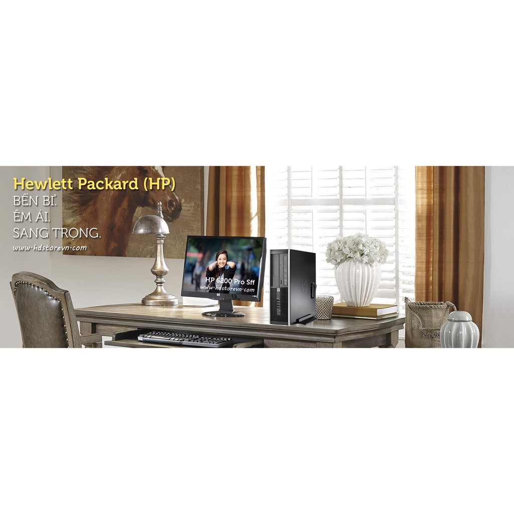 Cây máy tính để bàn tốc độ cao HP 6300 Pro Sff, E03S  tặng USB Wifi