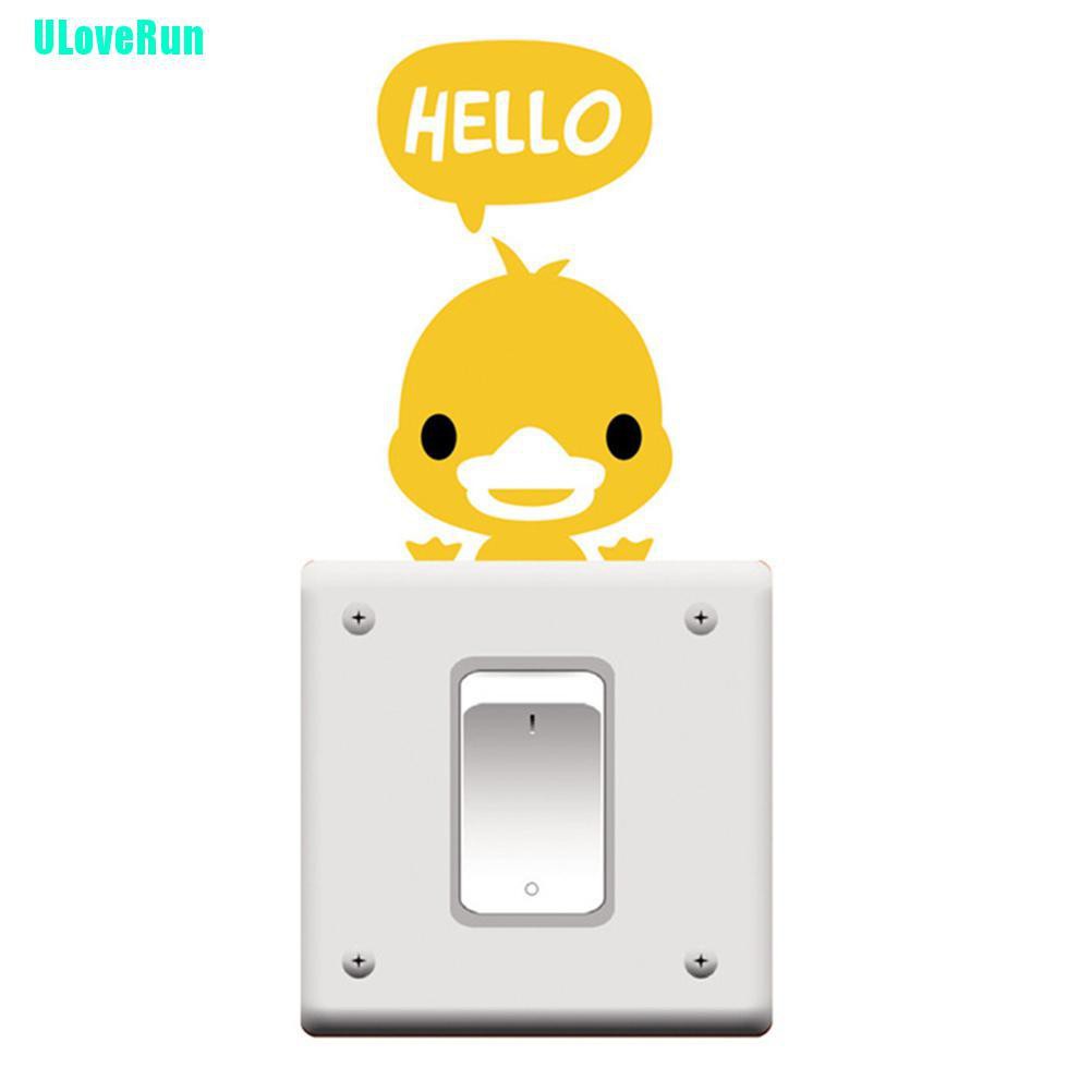 Miếng Dán Trang Trí Công Tắc Hình Nhân Vật Hoạt Hình Thân Thiện Với Môi Trường