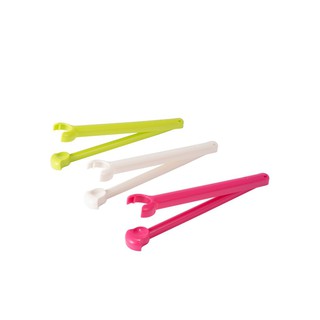Kẹp miệng túi Inomata size M - màu xanh lá cây, trắng và hồng