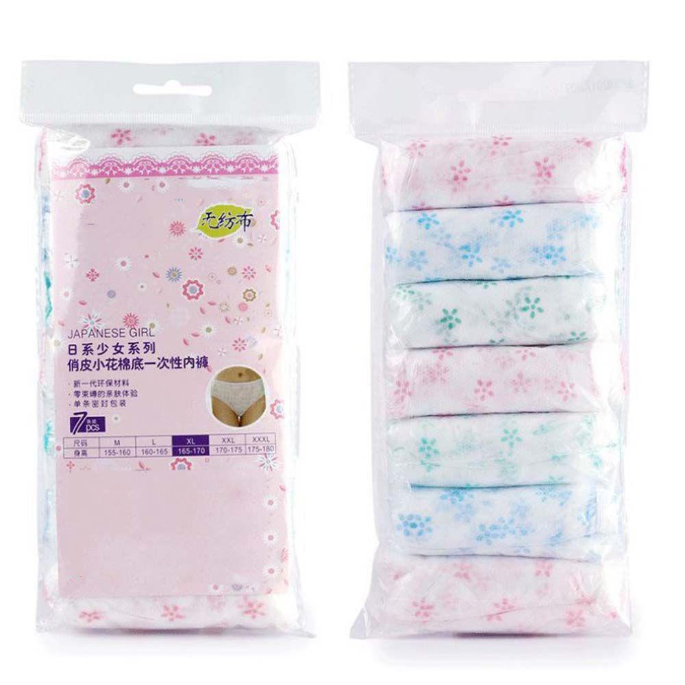 Set 7 Quần Lót Mềm Mại Bằng Vải Không Dệt Cho Phụ Nữ Mang Thai