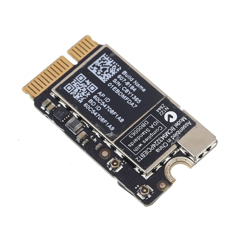 Thẻ WiFi Bluetooth 4.0 BCM Mini 300Mbps 2.4 / 5G943224Ốp Điện Thoại PCIEBT2 PCIEBT2