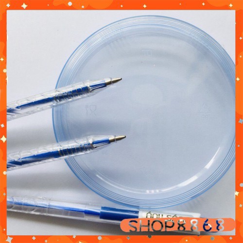Bút bi ánh sáng mực xanh đầu bi 0.5mm mực đẹp - shop8868