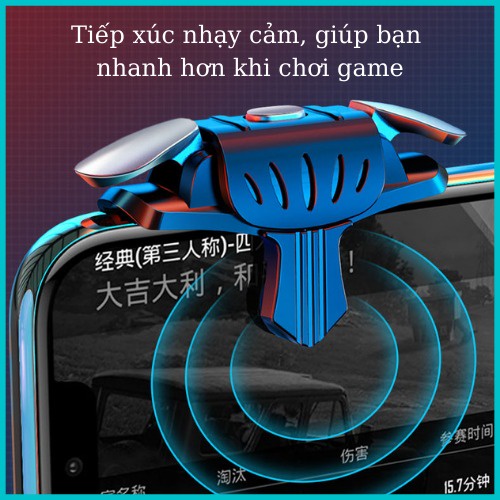 Nút Bắn Chơi Game, Nút Bấm Chơi Game S02 Pubg, Free Fire Bộ 2 Nút 2 Chiều Cho Điện Thoại, Ipad