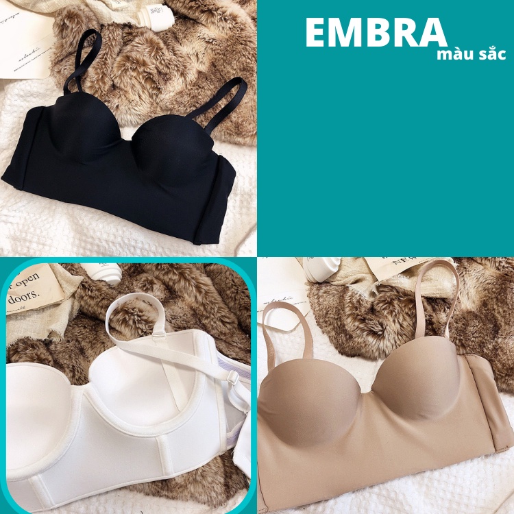 Áo bra nữ có gọng trơn quây có dây chất liệu cotton loại một mã EBALB11