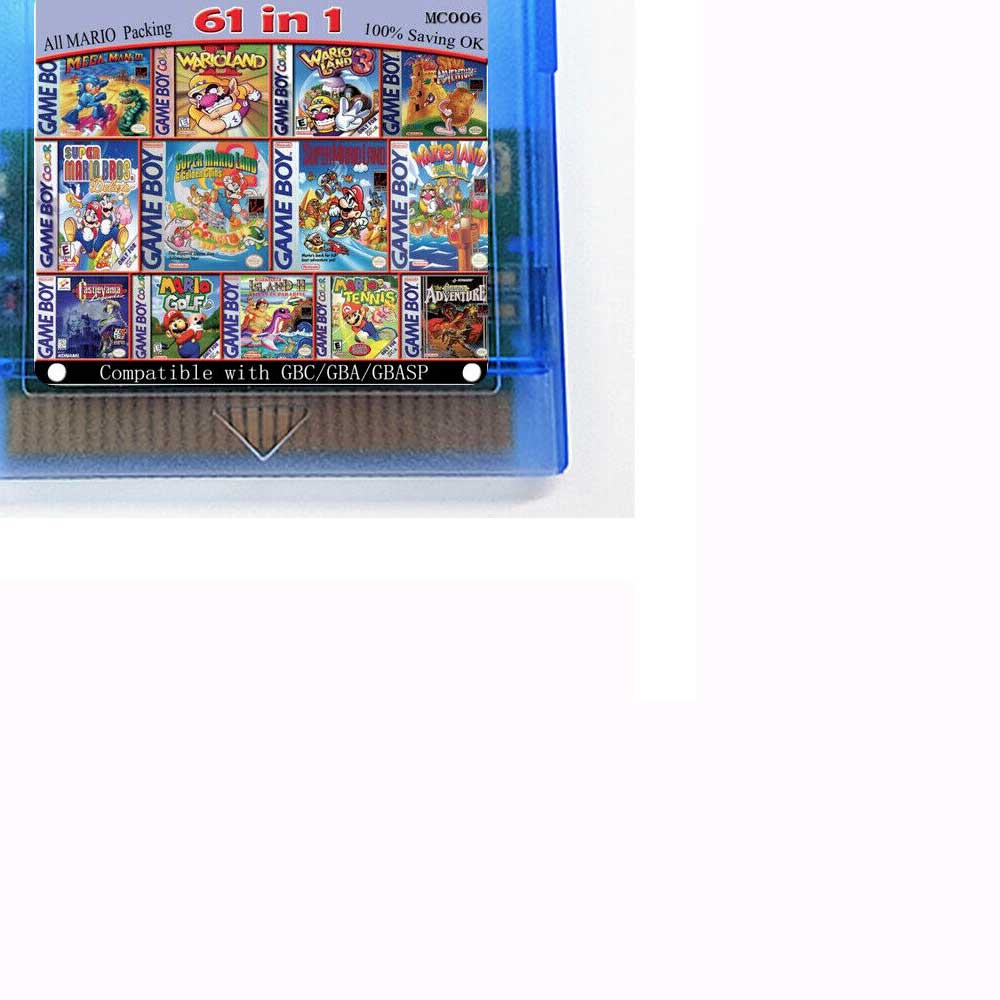 Bộ Đồ Chơi Game Boy cartridge 61 Trong 1 61 Trong 1  Hoặc 108 Trò Chơi Trong 1