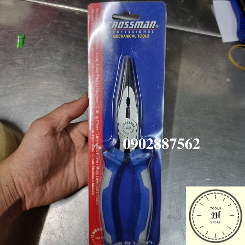 Kìm nhọn xanh xám 7-1/2 inch EU Crossman 95-118