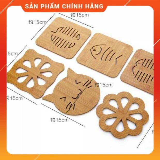 Miếng lót nồi bằng gỗ chống nóng
