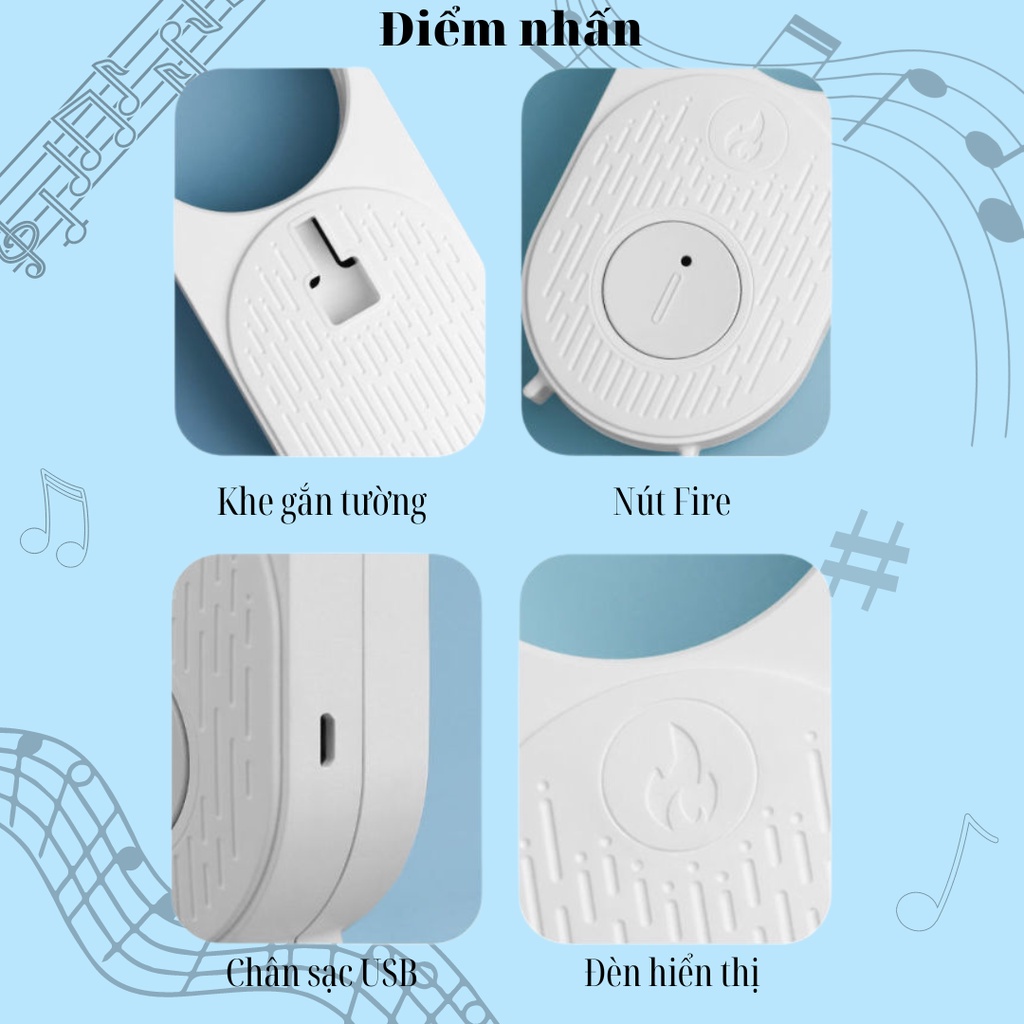 Máy xịt thơm phòng tự động, xịt thơm phòng Bơ Home Decor JD001, hương thơm dịu nhẹ, pin liền 500mAh, lưu hương 30 ngày