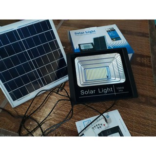 [ FREESHIP 50K ] Đèn Led Pha Sử Dụng Năng Lượng Mặt Trời 100w [Solar Light]
