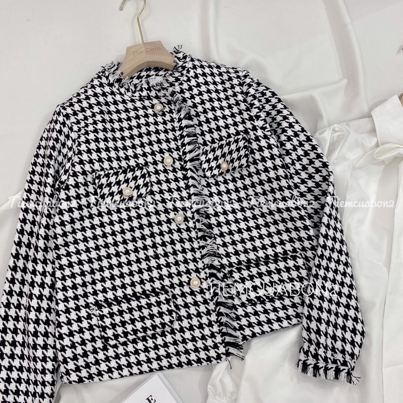 Set áo sơ mi nơ buộc kèm áo dạ tweet khoác ngoài xinh mặc riêng đều được | BigBuy360 - bigbuy360.vn