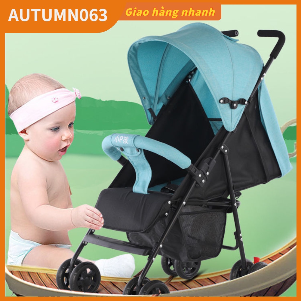 Xe đẩy trẻ em Gấp Nhẹ Thoải mái Có thể Ngồi Nằm An toàn Trẻ mới biết đi ngoài trời Autumn063