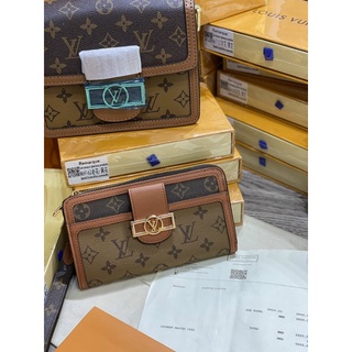 Ví ngang w266-19.5 lv zippy dauphine wallet clutch fullbox đẹp ♥️