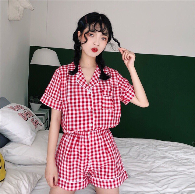 [Mã WA2207 hoàn 12% xu đơn 99k] Bộ pizama cộc siêu mát ( từ 2 bộ 39k/1b) | BigBuy360 - bigbuy360.vn