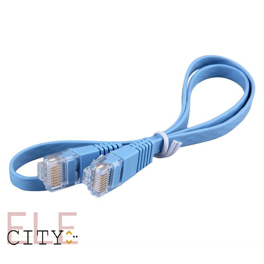 1 Dây Cáp Mạng Lan Rj45 Cat6 8p8c 0.5m Màu Xanh Dương