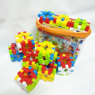 (Hoàng thu)Đồ chơi Xếp hình 55 chi tiết (KT: 44x30x11)