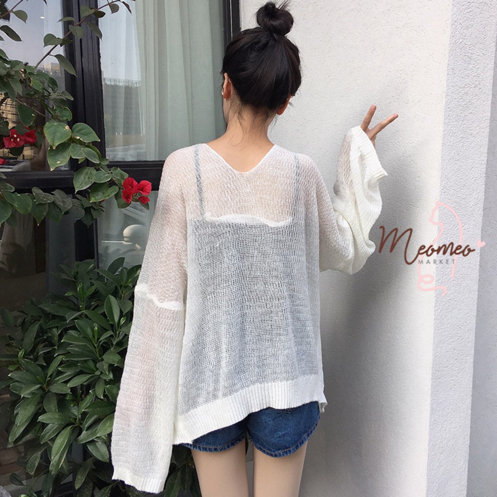 Áo Khoác Cardigan Nữ Lưới - Áo Khoác Mỏng Len Dệt Kim Lên Form Nhẹ Nhàng Mix Đồ Thoải Mái