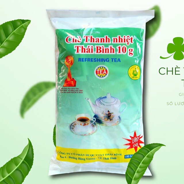 Chè thanh nhiệt Thái Bình, loại trà thanh nhiệt giải độc, mát gan, chè thanh lọc cơ thể, gói lớn