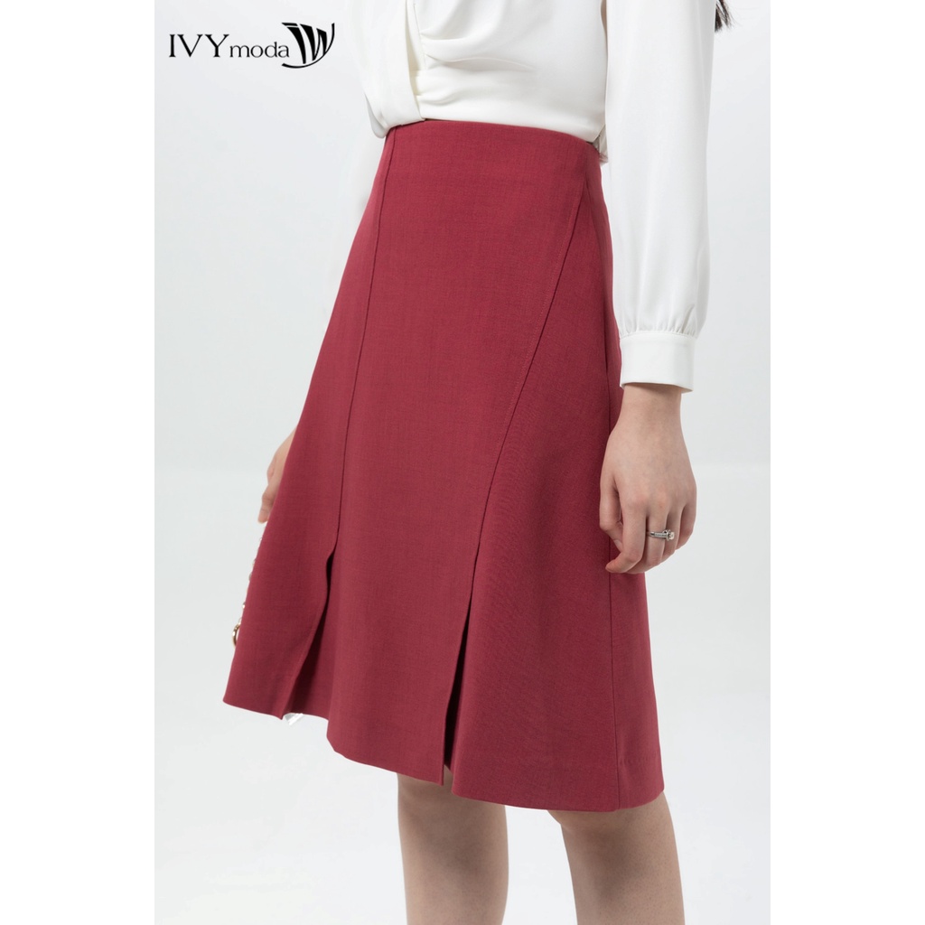 Chân váy 2 lớp xếp lệch IVY moda MS 31M7495