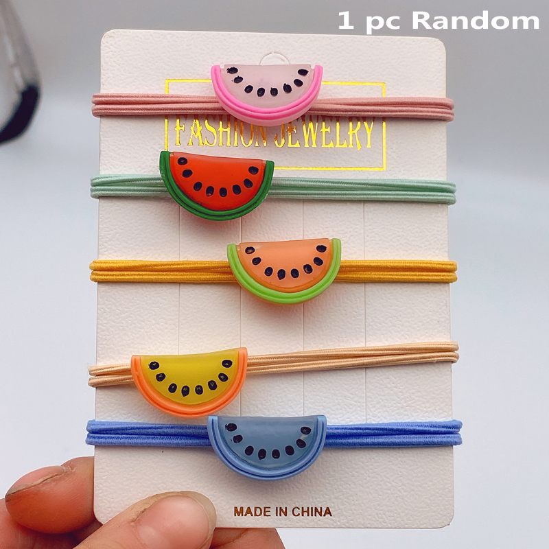 1 Dây buộc tóc hình trái cây màu sắc xinh xắn dành cho nữ