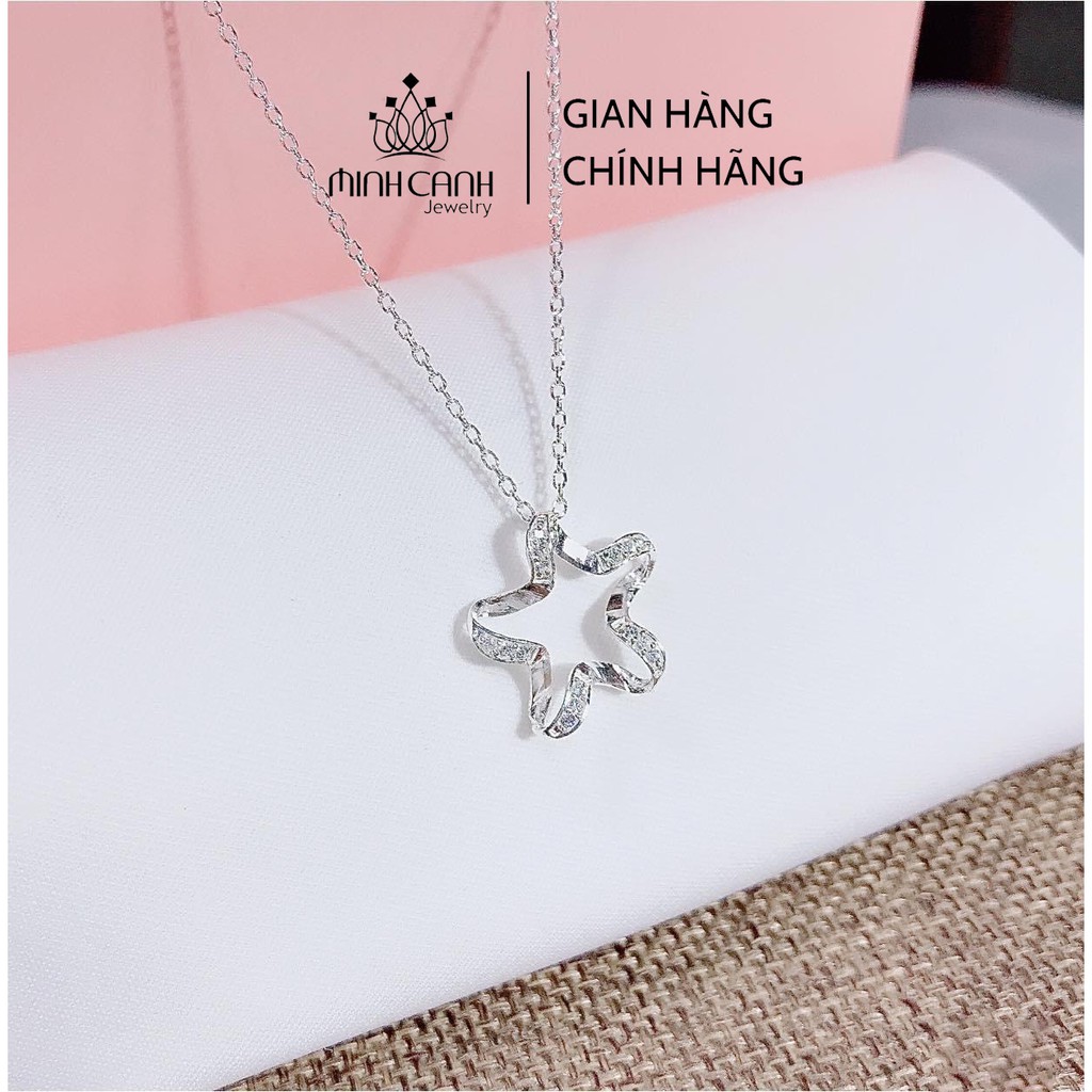 Dây Chuyền Bạc Ta Hình Ngôi Sao Đính Đá - Minh Canh Jewelry