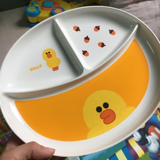 Khay ăn dặm Vịt Vàng Sally (Line Friends chính hãng)