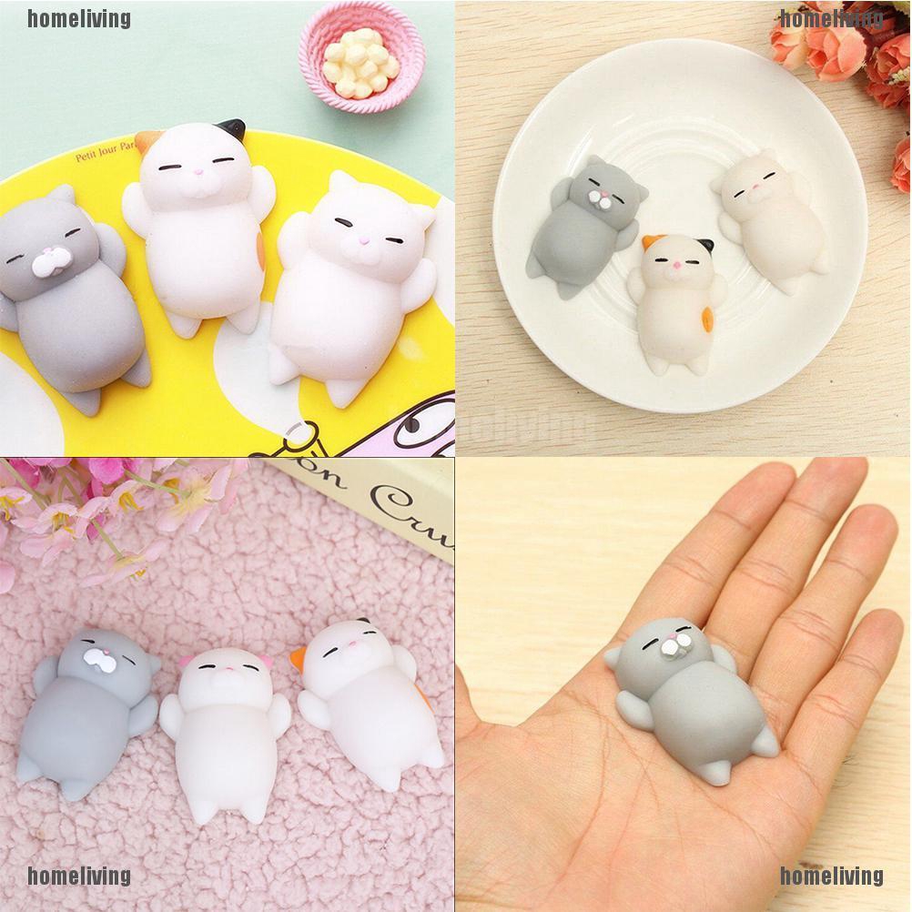 ❤❤Đồ chơi squishy Giảm Stress Hình Mặt Mèo Dễ Thương Cho Bé