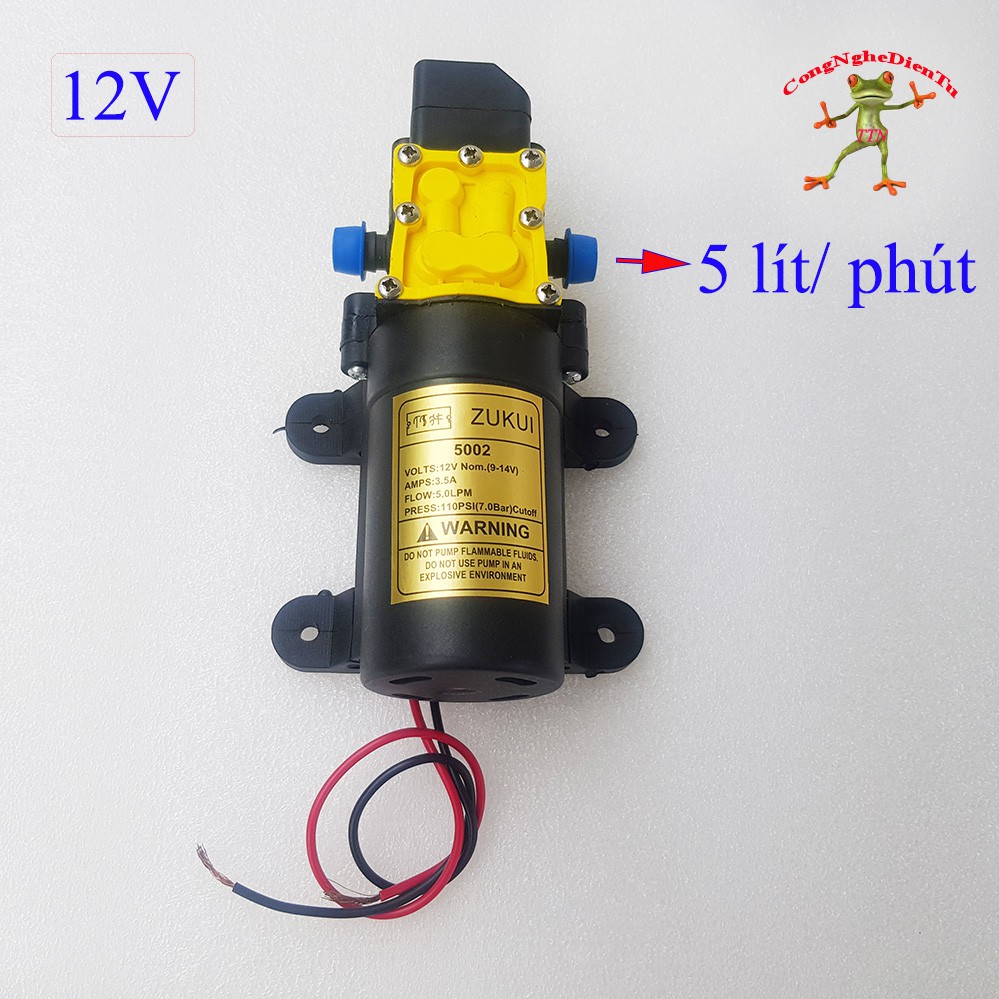 Máy bơm tăng áp 12v lượng nước 5 lít 1 phút 5002