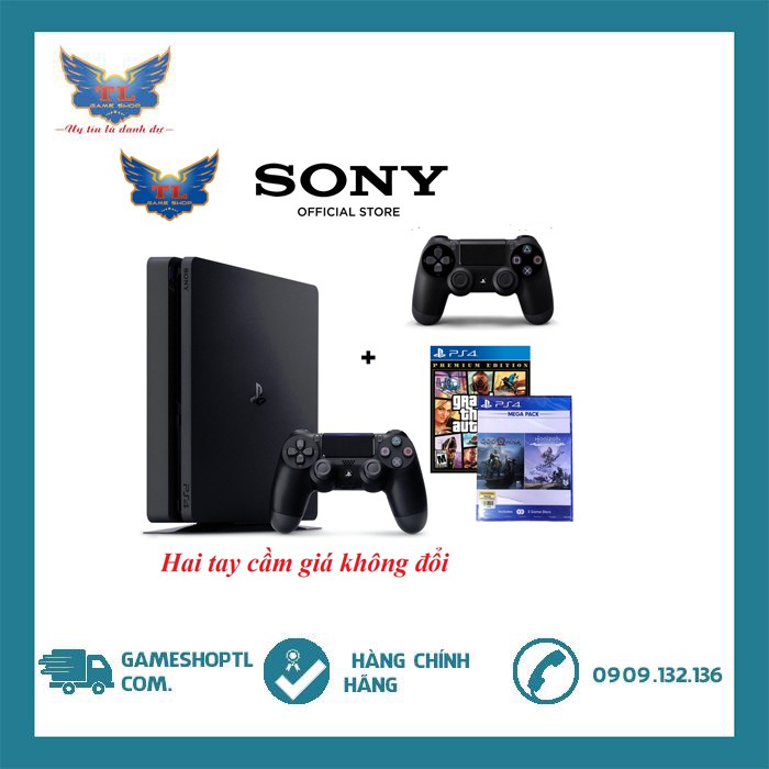 Máy PS4 Slim 1TB Mega Pack 2 CUH-2218B-2 Tay Cầm -Chính Hãng ( Bh 12 tháng)