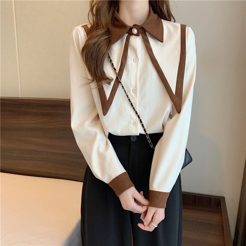 Áo Sơ Mi Nữ Dài Tay Plus Size Phong Cách Hàn Quốc 2022