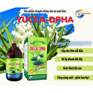 YUCCA DPHA Giảm Khí Độc, Giảm Stress Hỗ Trợ Cấp Cứu Tôm Nổi Đầu Chai 0.5 lít