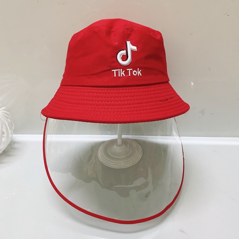 NÓN CHỐNG DỊCH  - Tiktok - KÈM KÍNH NGĂN GIỌT BẮN
