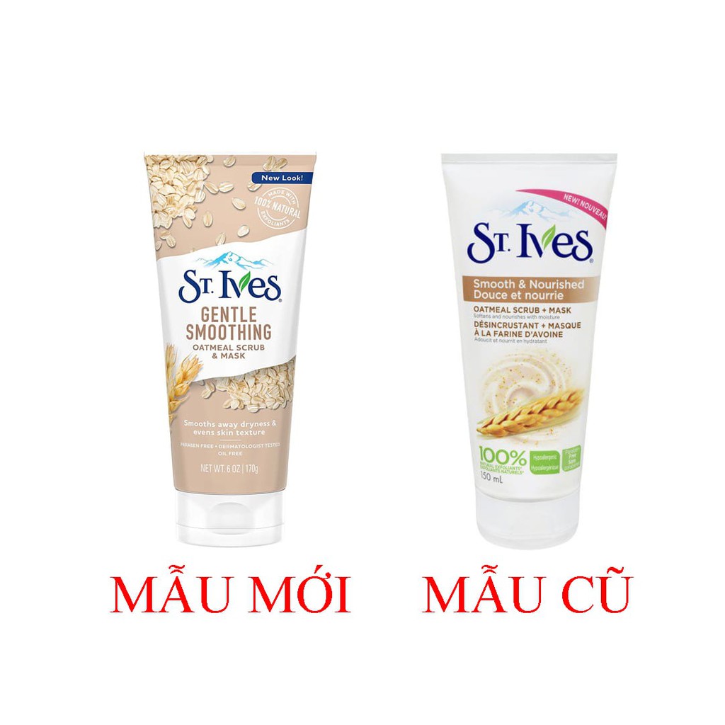 Tẩy Tế Bào Chết Và Mặt Nạ Dưỡng Da Lúa Mạch St Ives