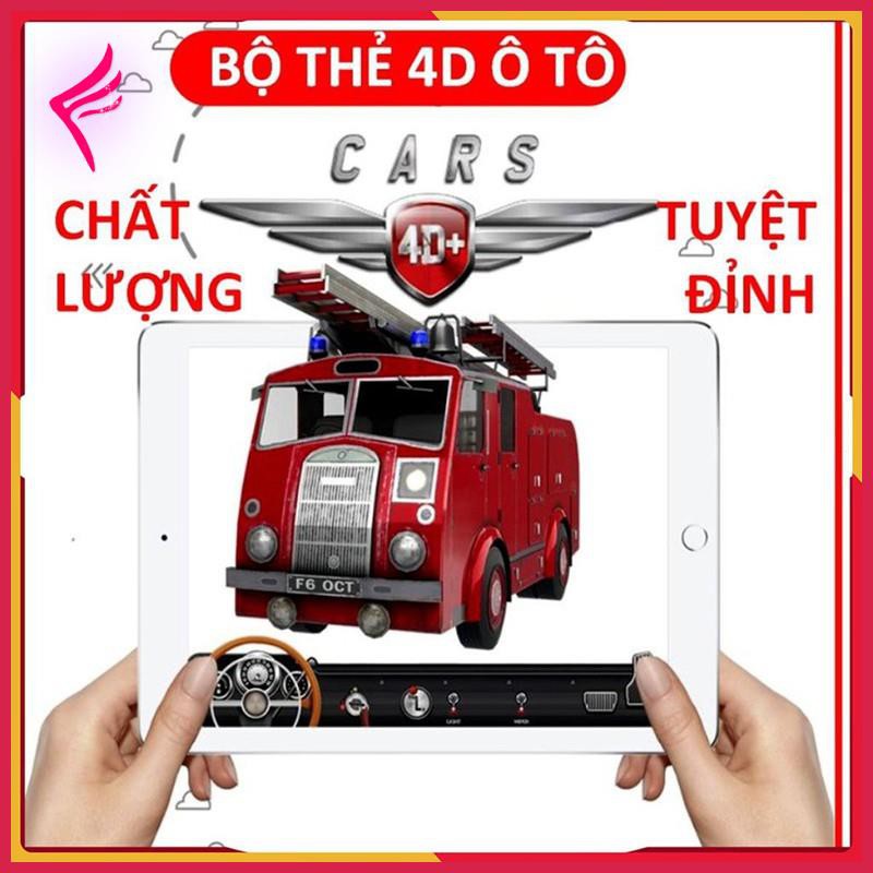 Bộ thẻ 4D, thẻ học thông minh CARS cho bé khám phá thế giới ô tô muôn màu - SHOP CU BIN