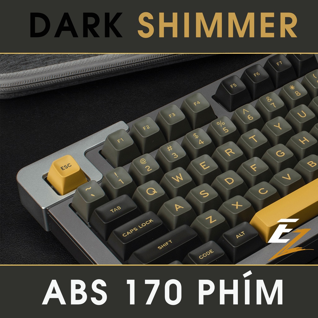 Keycap Cho Bàn Phím Cơ Aifei Dark Shimmer SA Profile ABS 170 Phím | EZPC