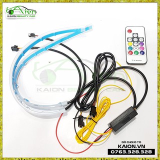 Đèn Led mí 8 màu – có khiển – 2 chế độ daylight – xinhan