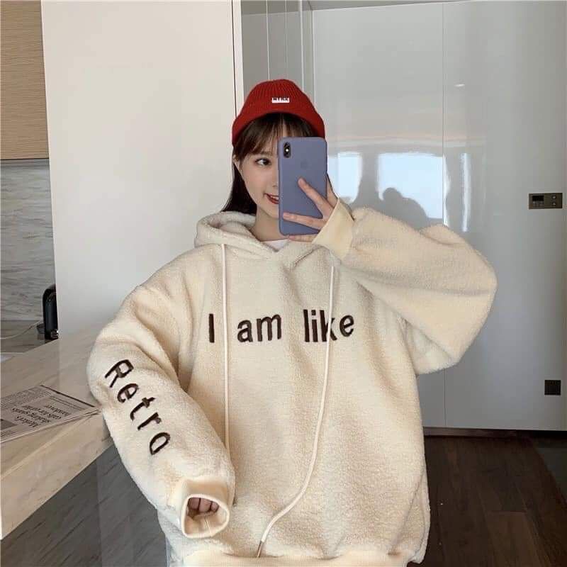 Áo nỉ lông kèm ảnh thật