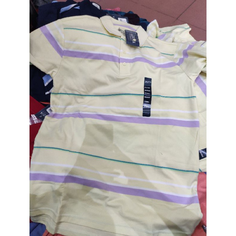 [Auth Thanh Lí Tồn Size]Áo Polo Nam Cao Cấp Boca Classsic Mens Striped Print Polo Shirt