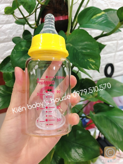 Bình sữa thủy tinh Dolphin 120ml/240ml