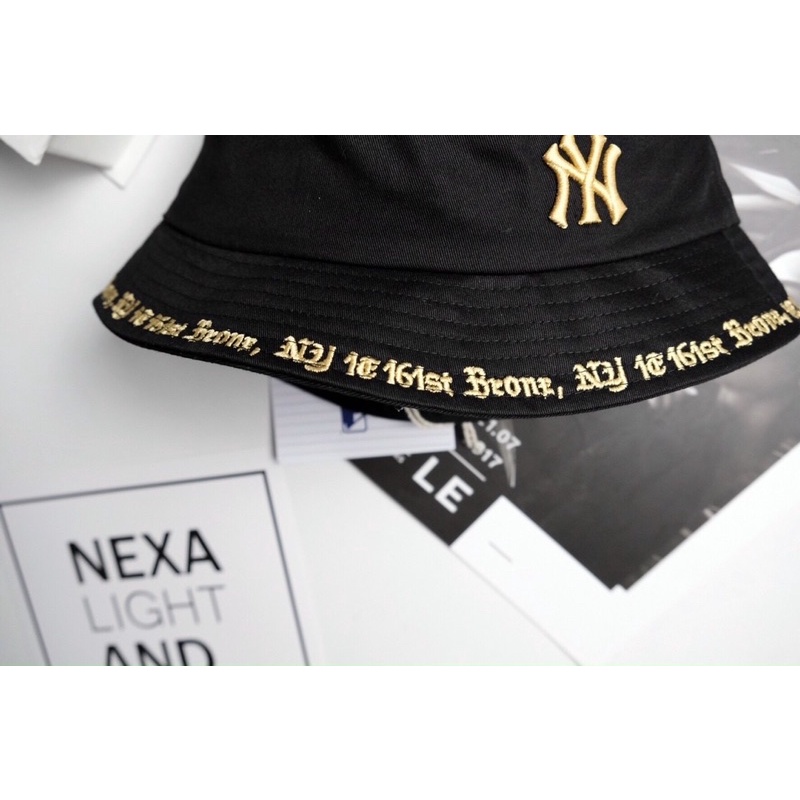 Mũ lưỡi trai/bucket NY đen nam nữ (người lớn)
