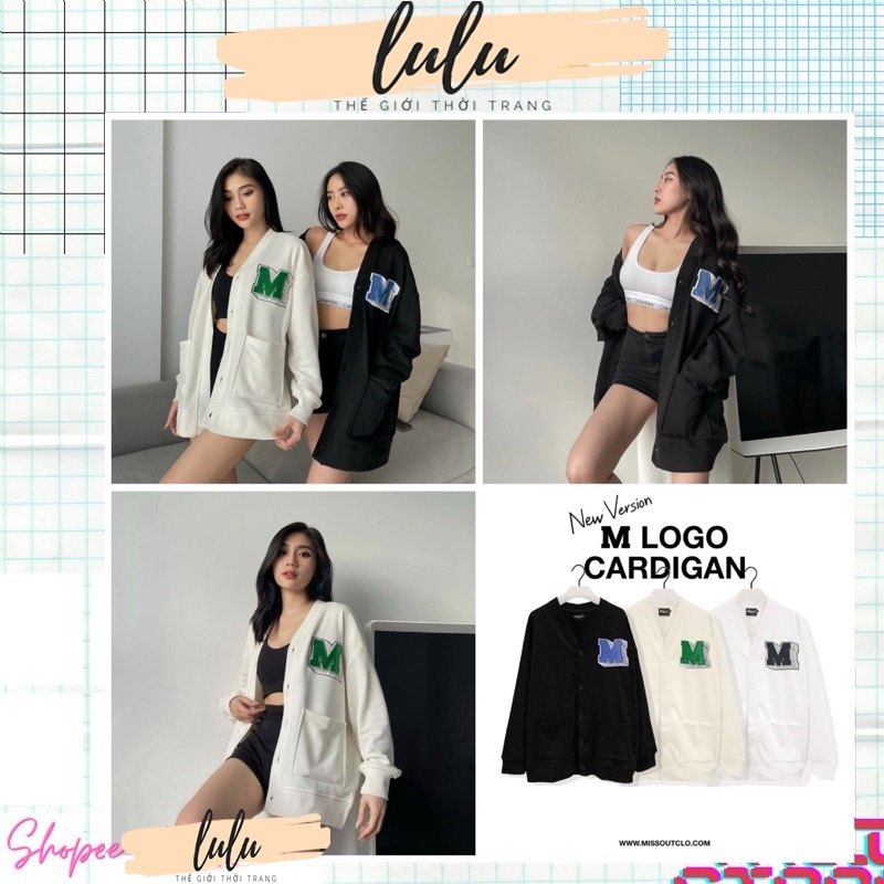 Áo cardigan nỉ bông cotton unisex dưới 85kg - Thêu logo M missout