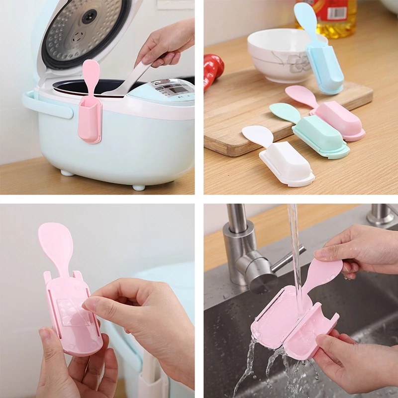 Giá Đỡ Muỗng Đũa Bằng PP Chất Lượng Cao Đa Năng Có Thể Tháo Rời 4 Màu Tùy Chọn