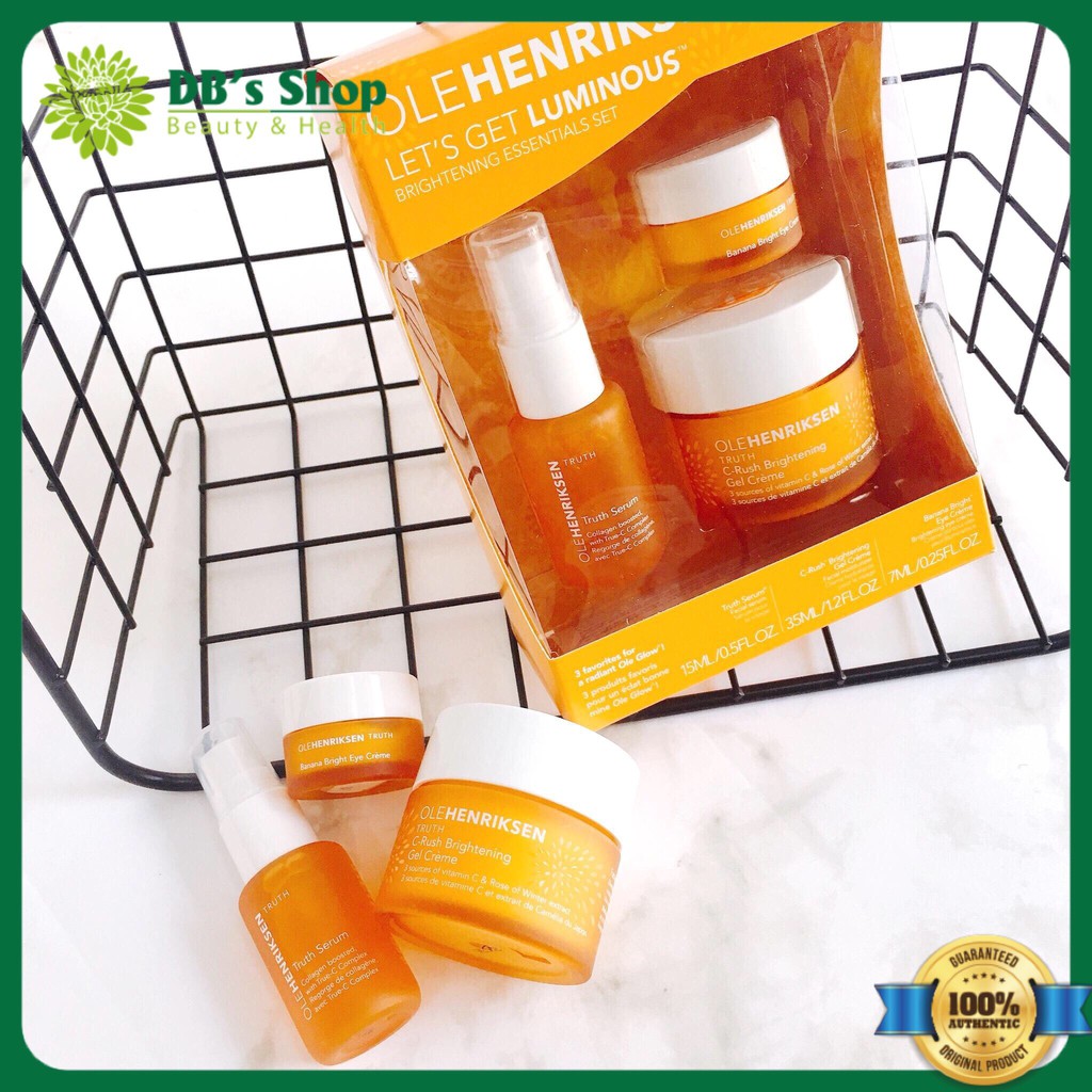 [BILL US] Bộ dưỡng sáng da Olehenriksen Let's Get Luminous