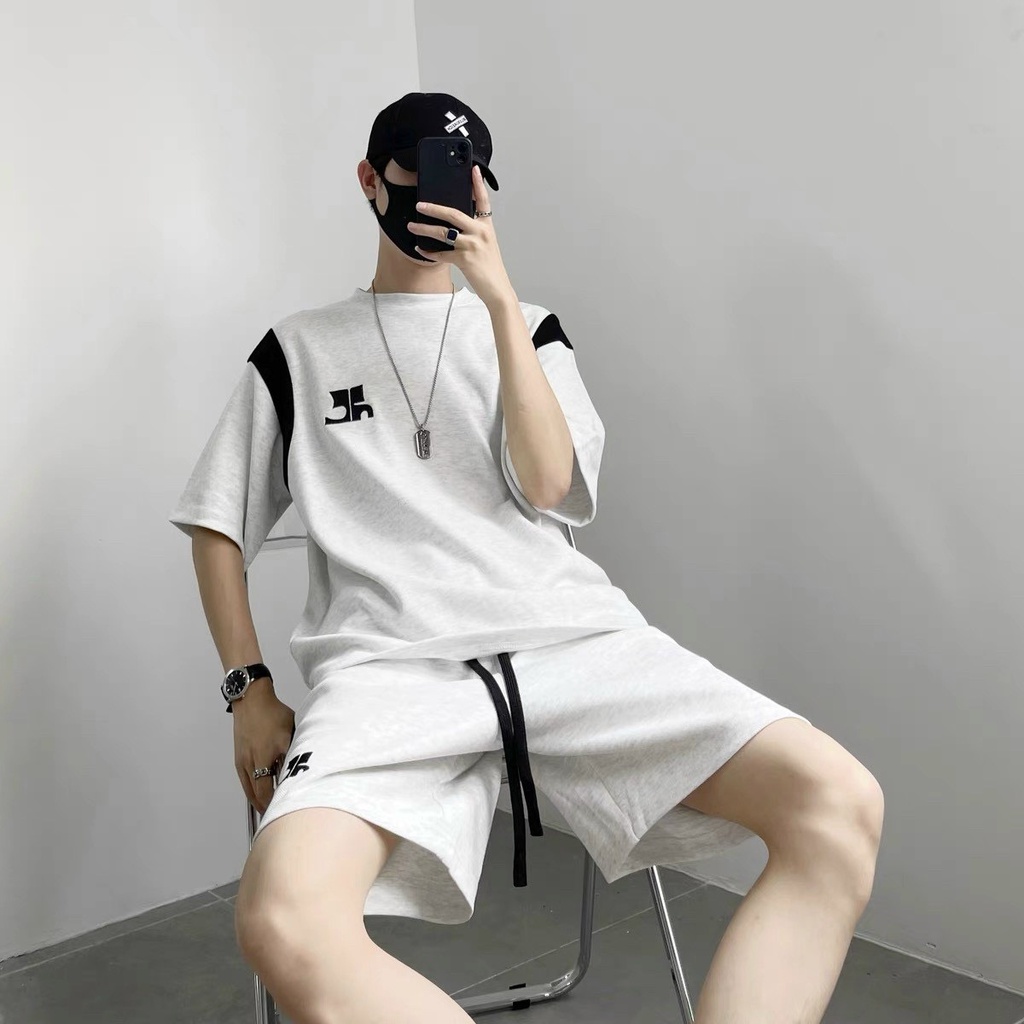 Bộ quần áo nam mùa hè mặc nhà giá rẻ chất poly co dãn