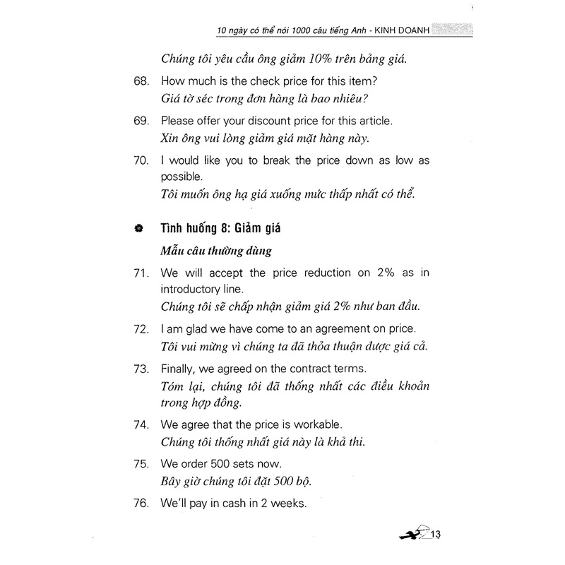 Sách 10 Ngày Có Thể Nói 1000 Câu Tiếng Anh Kinh Doanh (Kèm CD)