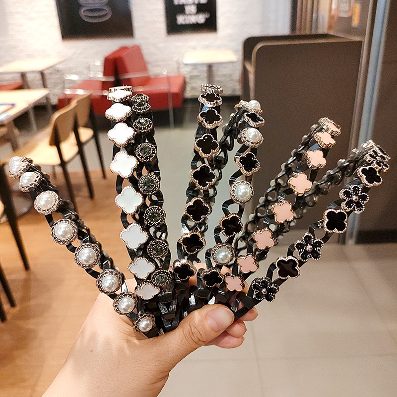 Cài tóc đính đá hình hoa xinh xắn cho nữ